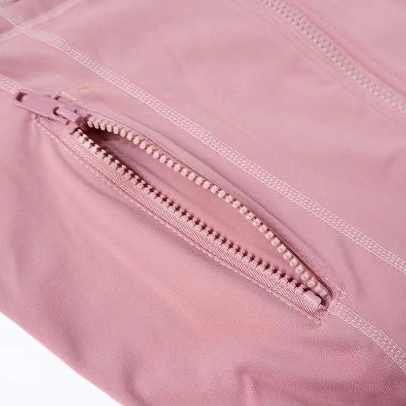 Lulugym Autumn Jacket Women Fitness Thumb Hole Long Sleeve Slim Solid Gym Coat Breathable Workout Running Sweatshirts Tight Tops