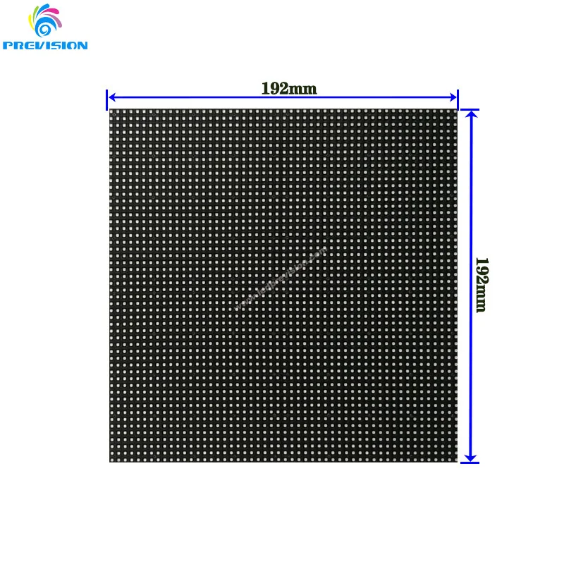 Настенная видеопанель высокой четкости P3 наружная панель 192x192 мм 64x64 пикселей