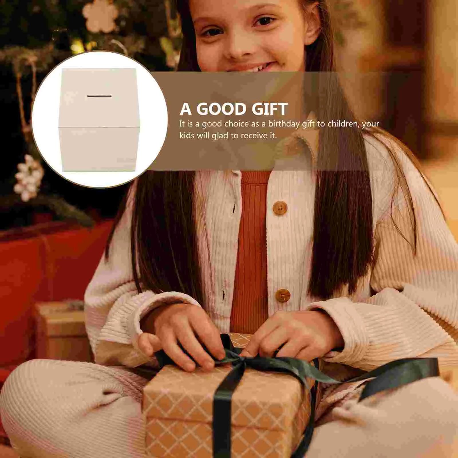 3 шт. окрашенная деревянная копилка для хранения монет набор игрушек сделай сам