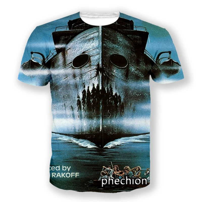 

phechion New Fashion Men/Women death ship 3D Printed Short Sleeve T-Shirt Casual T Shirt Sport Hip Hop Summer Tops L83