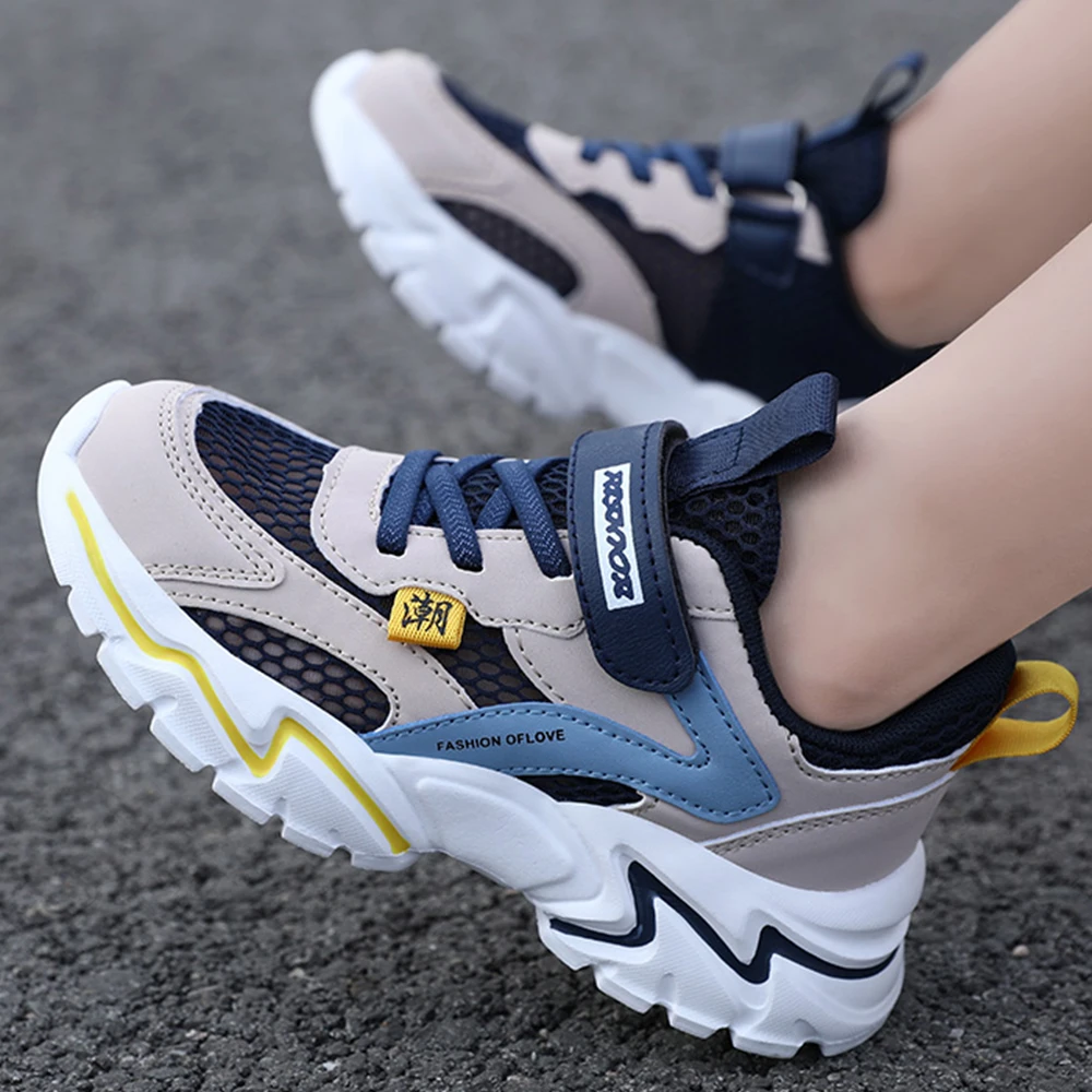 Fashion Children's Sports Shoes Four Seasons Boys' Running Leisure Breathable Outdoor Kids Shoes Lightweight Sneakers Shoes28-40