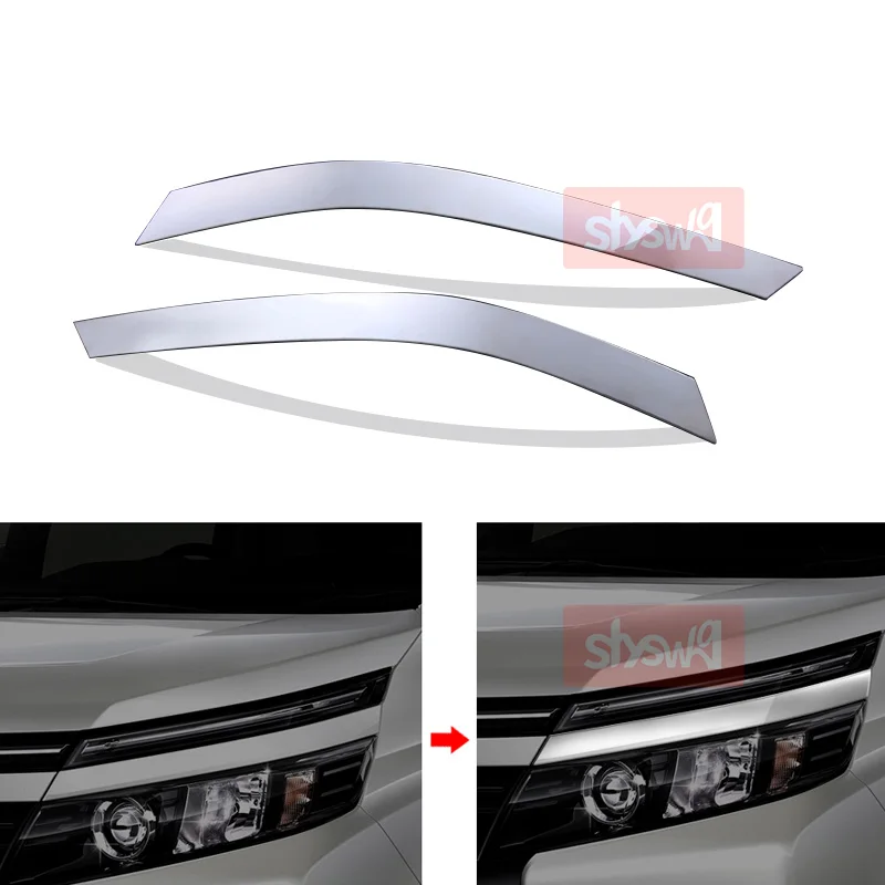 Наклейки на переднюю фару для Voxy ZWR80G/ZRR80W/85W/80G/85G нержавеющая сталь Стайлинг