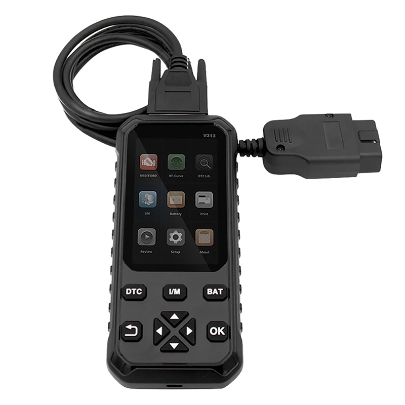 

Code Reader Scanner And 12v Car Battery Tester 2 In 1 OBD Diagnostic Tool