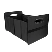 trunk organizer for car portable collapsible car caddy with 2 compartments collapsible portable auto cargo storage box bag