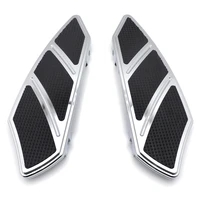 groove front footboard floorboard for harley davidson rider touring softail 1984 2015 chrome aftermarket motorcycle parts