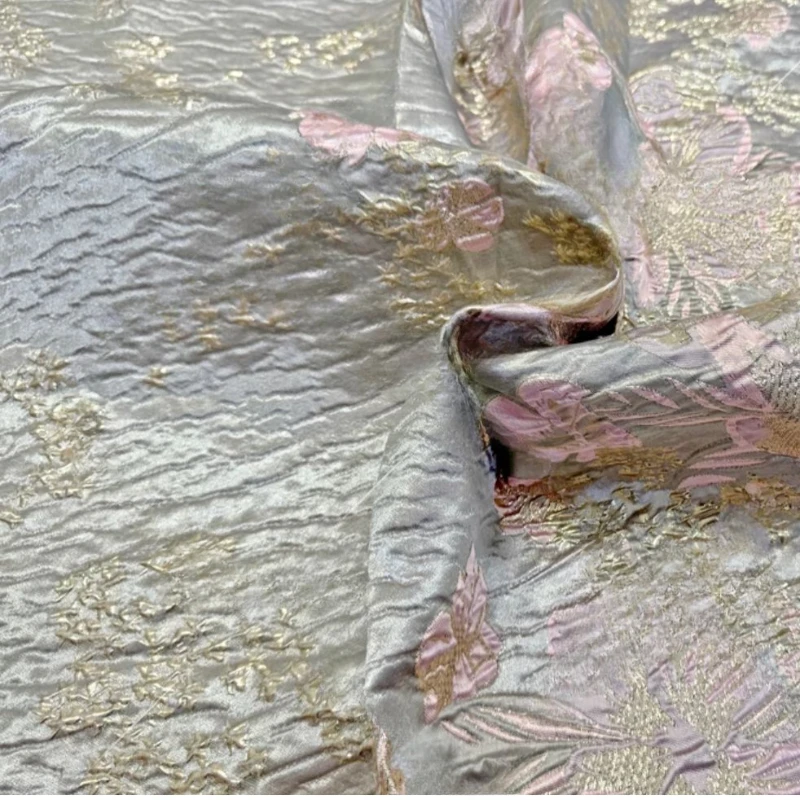 Новый китайский стиль золотая проволока трехмерный рельефный цветок цветное