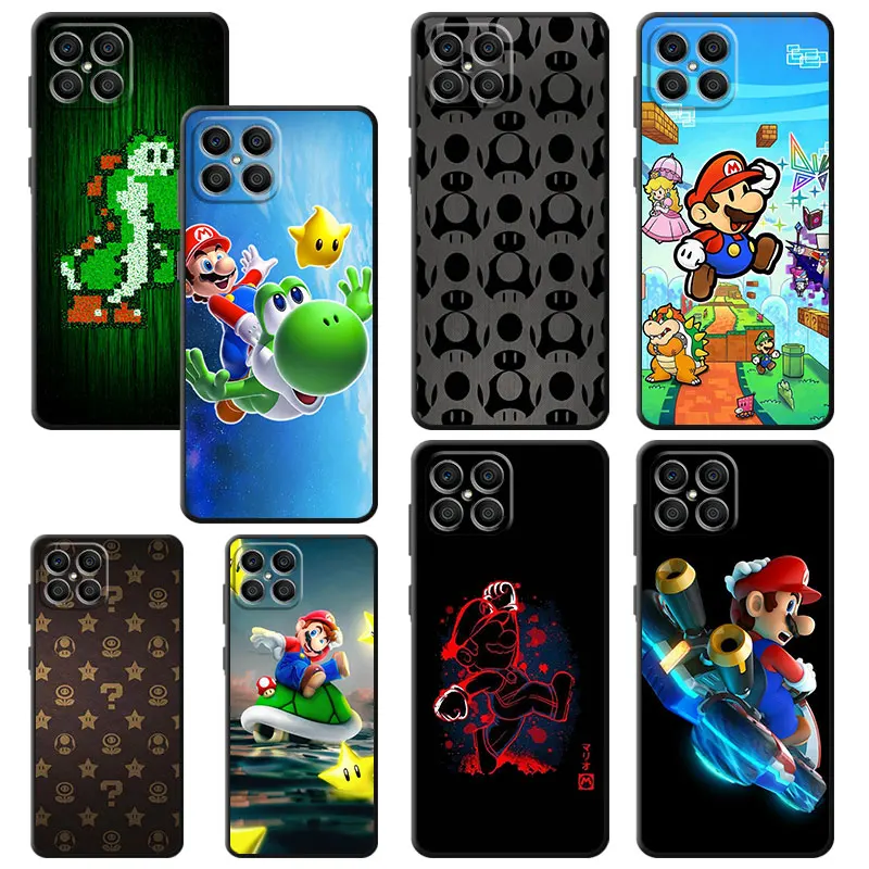 Soft Cartoon Games Super Marios B-Bros Phone Case for Redmi 9T K50 K40 Pro 9C 6 7 8 8A 7A 10A 9 10 9A 10C Armor Black Cover