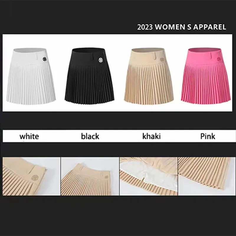 Купи Golf Women's Clothing Women's Short Skirt Pleated Skirt Versatile Skirt Belt Safety Pants Quick-Drying Sports Skirt за 2,248 рублей в магазине AliExpress