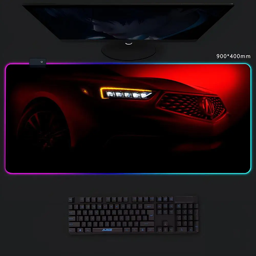 Коврик для мыши L-Luxuryes Cars A-Acuraes Rgb игровой коврик милый клавиатуры очень большой