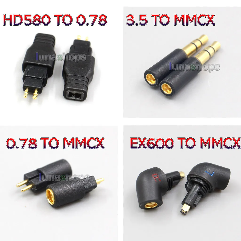 Конвертер MMCX для наушников с планкой 0 78 мм штекер-гнездо HE1000se qdc JH EXK ie8 HD650 MH334 -