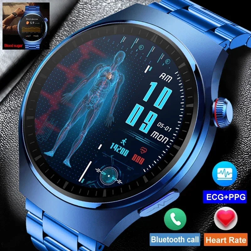 

For Huawei Watch 4 Pro Smart Watch Health Blood Sugar Smart Watch ECG+PPG Bluetooth Call 466*466 AMOLED Screen Bracelet Watch