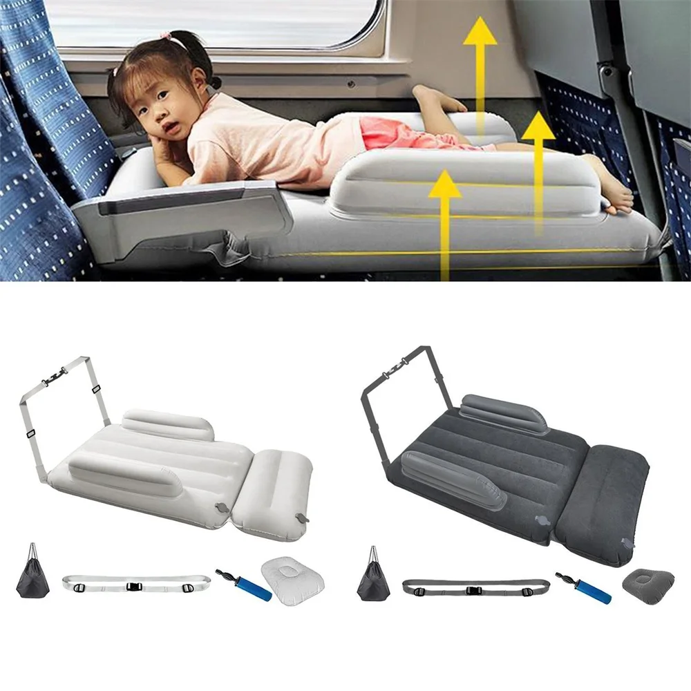 

Baby Child Inflatable Mattress Air Bed Long Distance Teavel Car Plane High Speed Rail Travel Self Driving Rear Sleep Artifact