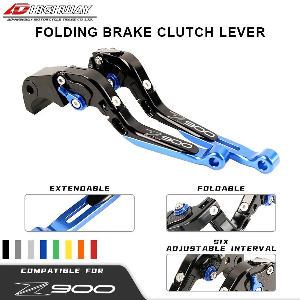 

24 Colors Motorcycle Brake Clutch Levers for Kawasaki Z900 2017-2022 2021 2018 2019 2020 Z 900 Adjustable Folding Extendable