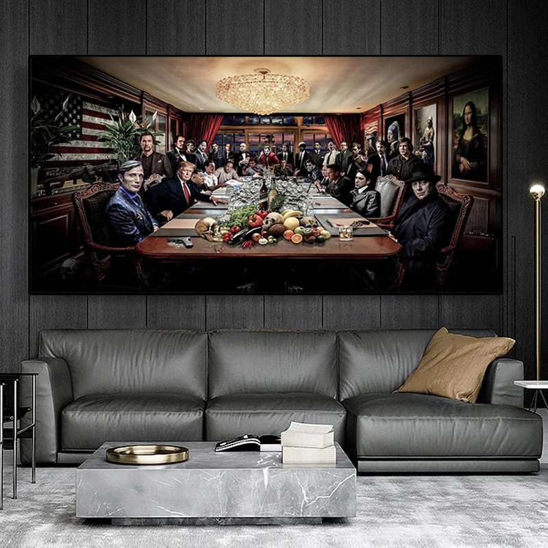 Фотообои с изображением персонажей крестного отца Картина на холсте плакаты