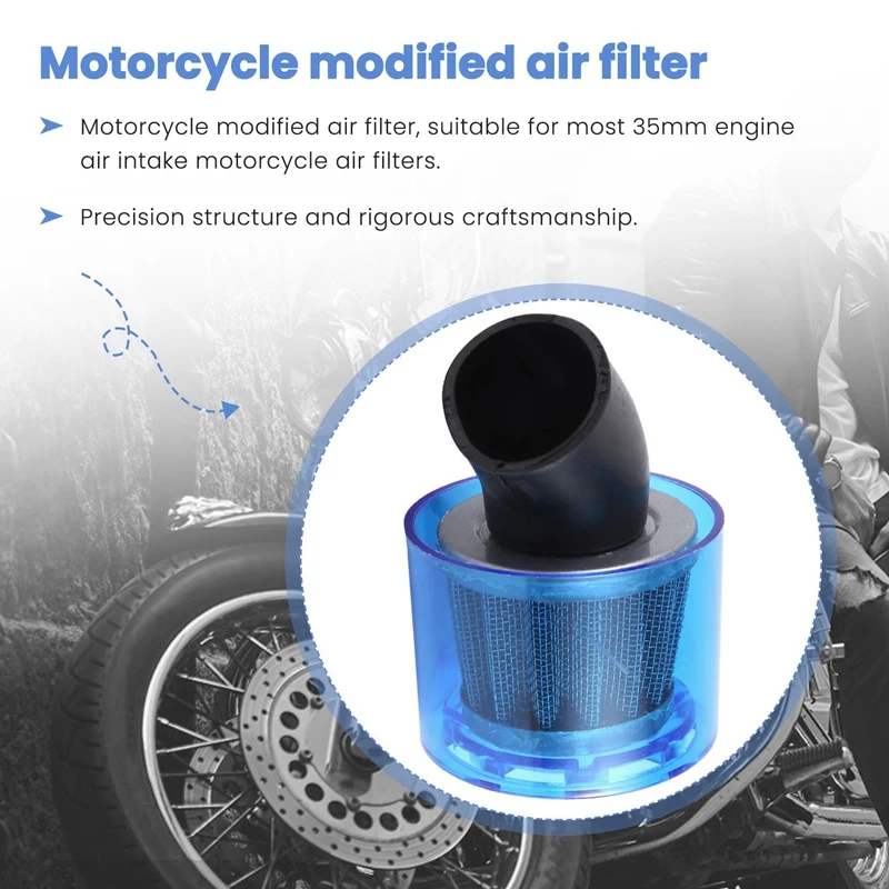 35 мм воздушный фильтр очиститель 45 градусов изгиб брызгозащищенный пластиковый