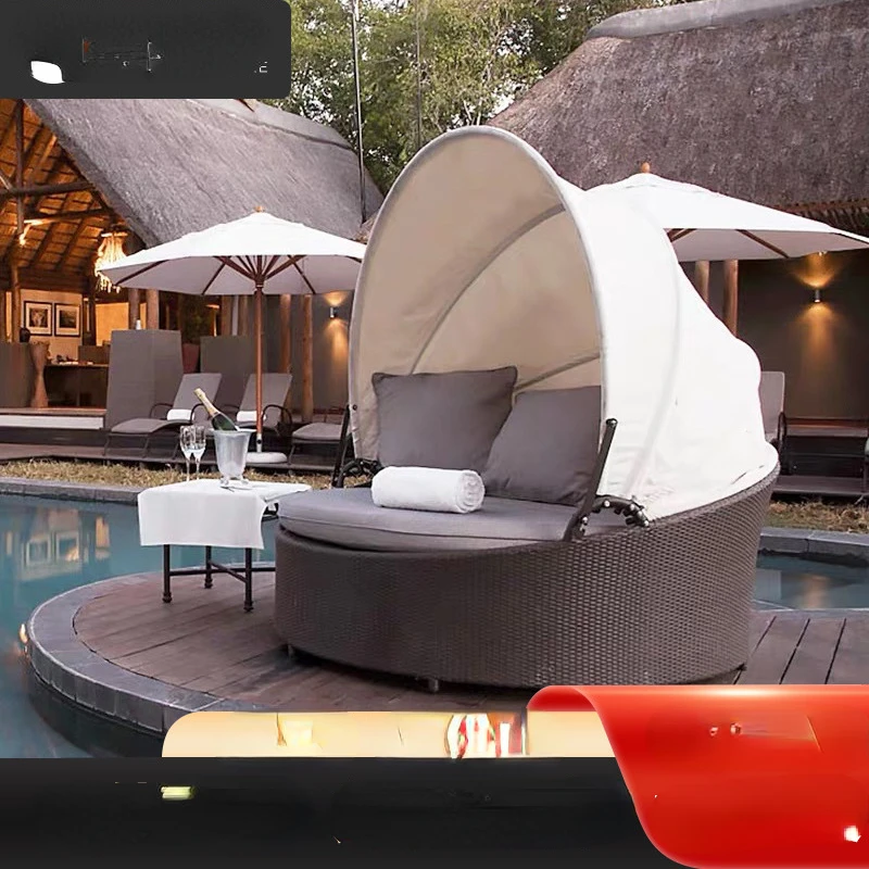 Swimming Pool Seaside Beach Hotel Club Lying Bed Outdoor Waterproof And Su