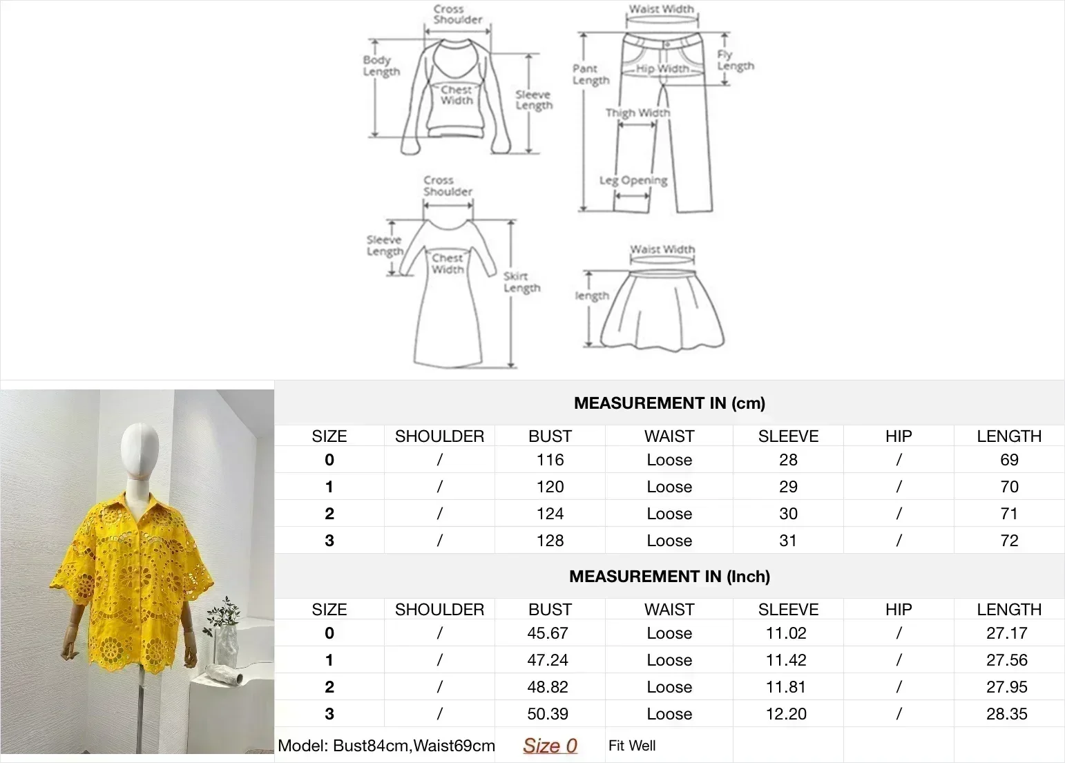 Чистый лен желтый 2024 высококачественная свободная блузка с цветочной вышивкой и