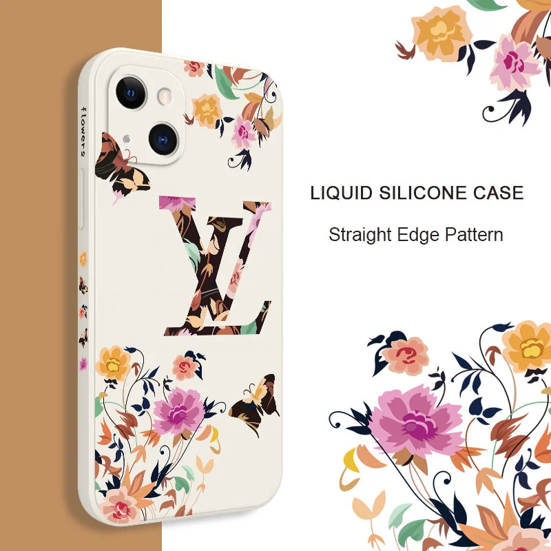 

Noble flower Phone Case For iPhone 13 12 11 Pro Max Mini X XR XS MAX SE2020 8 7 Plus 6 6S Plus Cover