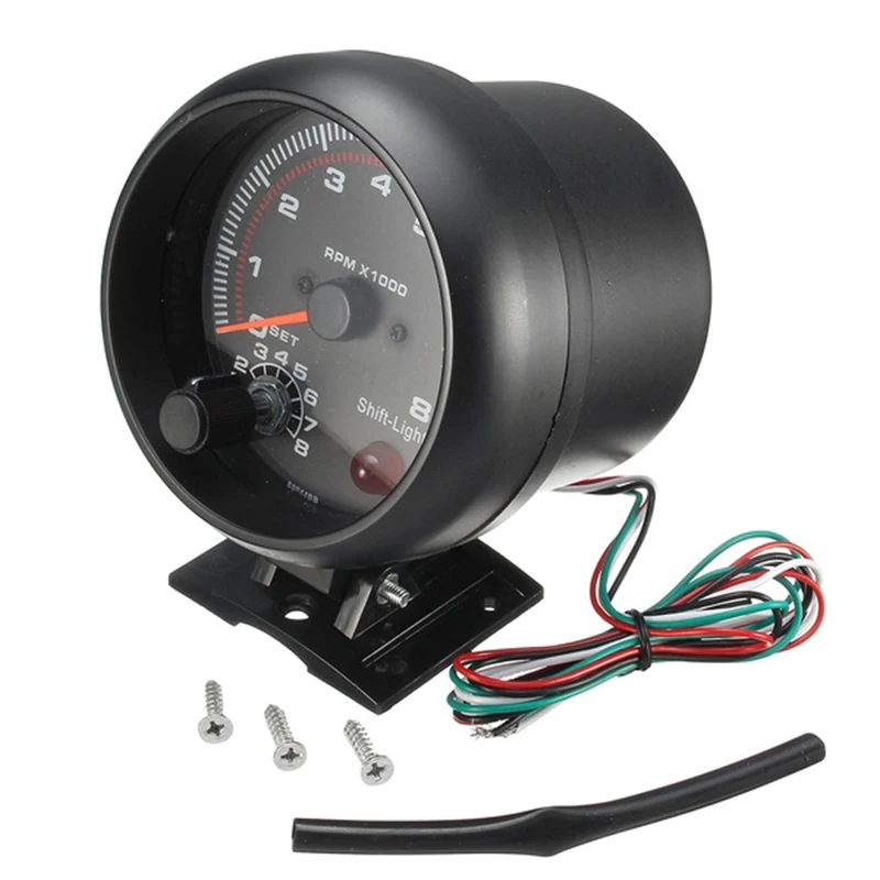 

Hot sale Waterproof 12v Car Led Shift Light 0-8000 Rpm New Tachometers Tacho Gauge Meter