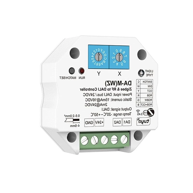 Фото 6 в 1 Zigbee&RF в DALI конвертер DA-M(WZ) с поддержкой Tuya APP Cloud / HUE / питанием от шины DALI или 24В для управления RGB+CCT RGBW-Y41A №1