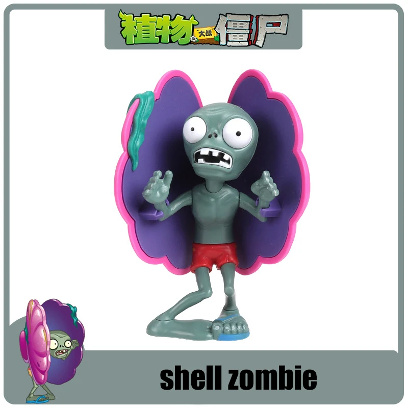 Фото Подлинные игрушки PLANTS VS ZOMBIES PVZ, экшн-фигурка Pea Shooter Alliance Bullet Ejection Attack Zombie, аниме, игра, кукла, растение, зомби №2