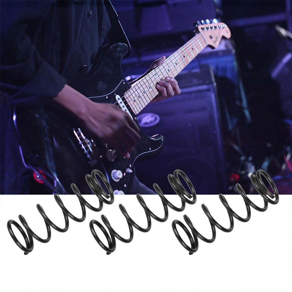 18 шт. звукосниматель для бас-гитары пружинный мост хвостовик седло (черный)