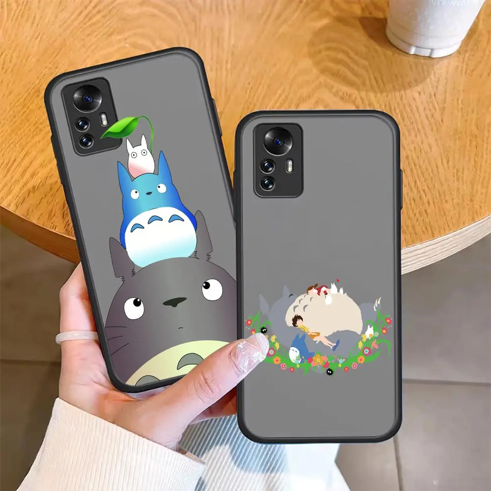 

Anime Spirited Away No Face Man Totoro Matte Case For Xiaomi Mi 12 11 11T 10 10S 9 8 6X 5X A3 Ultra Lite Tpro Pro 5G Cover Funda
