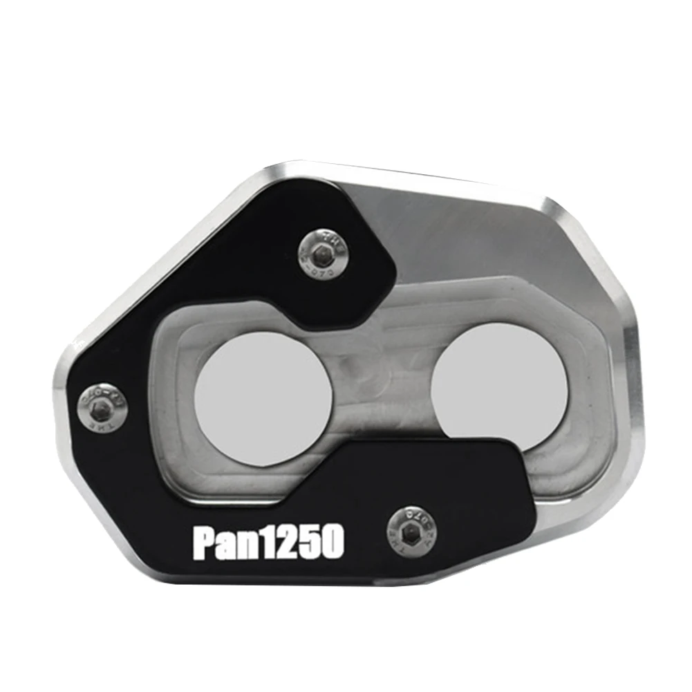 

Motorcycle Accessories Kickstand Extension Plate Foot Side Stand Enlarge Pad for Pan America 1250 2021 Silver