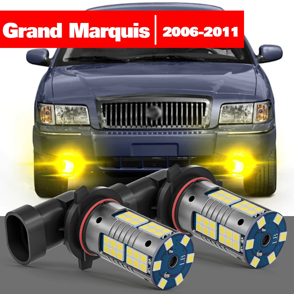 

For Mercury Grand Marquis 2006-2011 Accessories 2pcs LED Fog Light 2007 2008 2009 2010