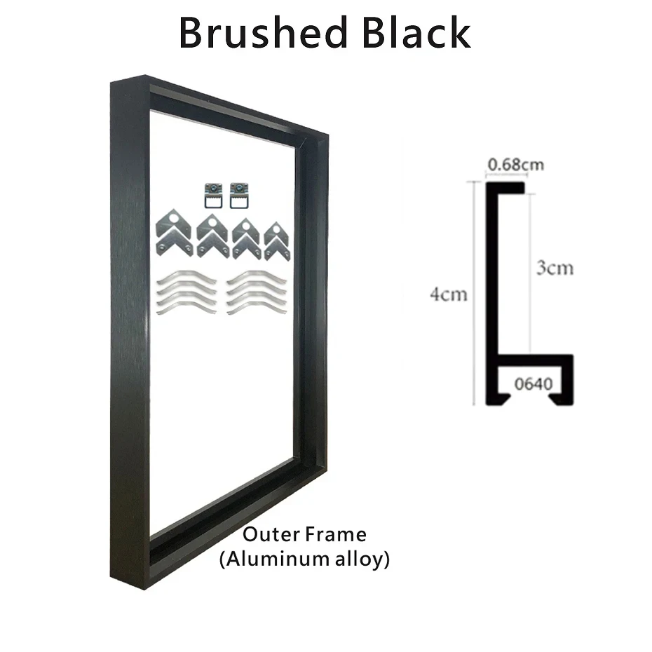 

Металлическая рамка для картин Little PP, 5 цветов, 4 см, 30x40, 40x50