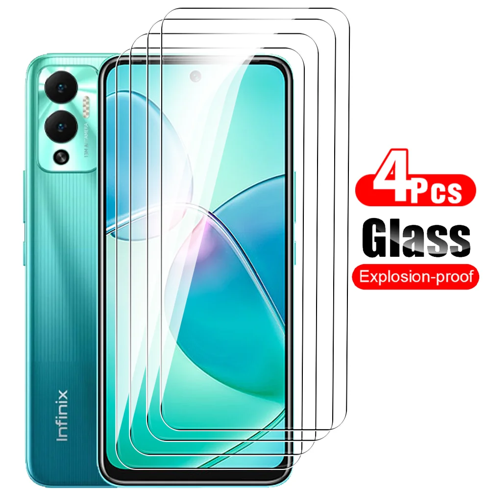 

4 шт. закаленное стекло для Infinix Hot 12 Play 12i Hot12 Pro защита для экрана полная защитная пленка для InfinixHot 12 Play 12pro X6817 4G