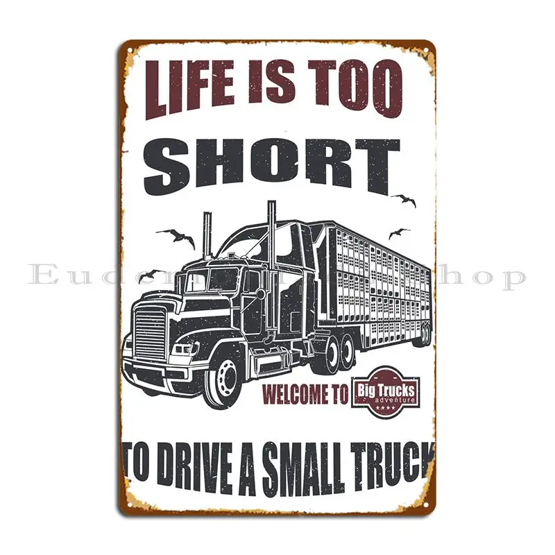 

Большой грузовик загружен металлический знак паб роспись стены Декор кинотеатр дизайн жестяной знак паба постер