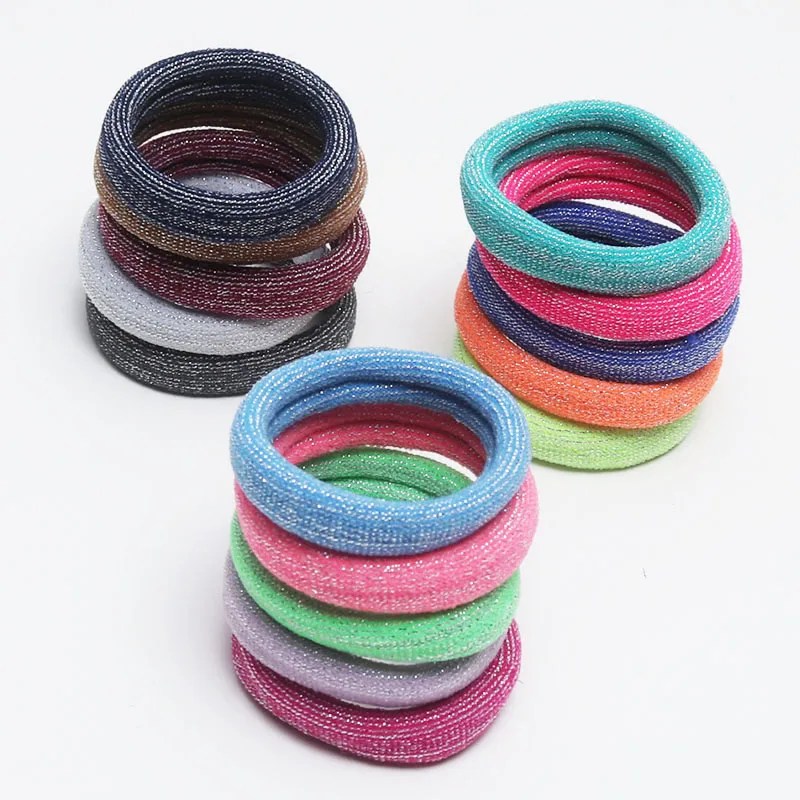 

15Pcs Women Glitter Elastic Hair Rubber Bands Girls Hair Scrunchy/Holder/Gum/Tie Accessories Ponytail Hair Holders