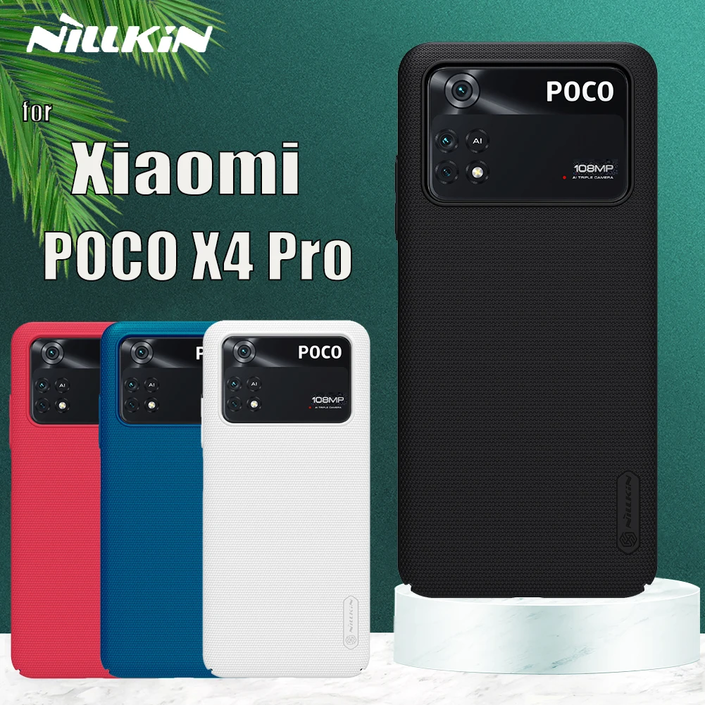 

Чехол Nillkin для Xiaomi POCO X4 Pro, сверхтонкий матовый чехол, полноразмерная Защитная жесткая задняя крышка из поликарбоната для телефона POCO X4 Pro NFC