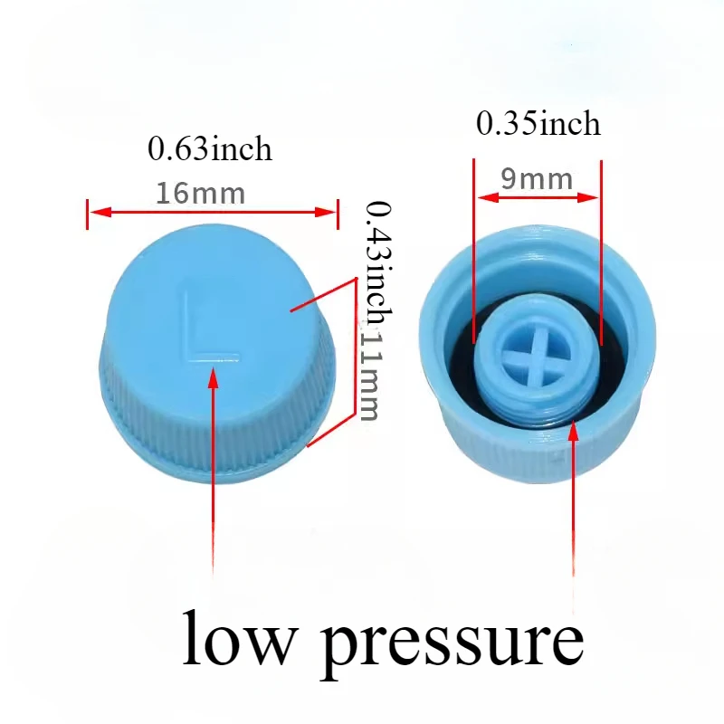 

30 шт., пылезащитные колпачки для автомобильного кондиционера, крышка сердечника клапана предохранительного клапана 134a, фторная насадка, умная крышка, высокое давление, низкие автозапчасти