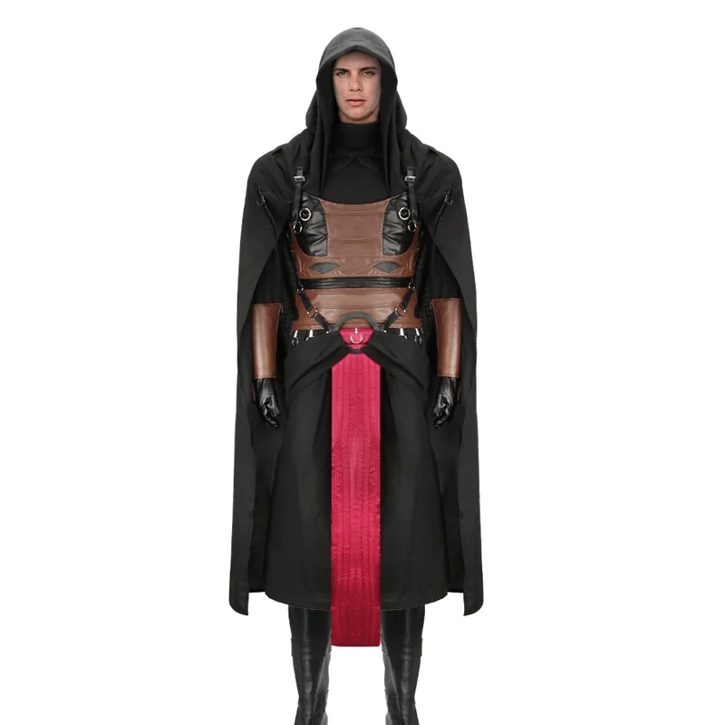 Adult Darth Revan Cosplay Cloak Jedi Robe Medieval Knight Master Battle Suits Halloween Carnival Costume