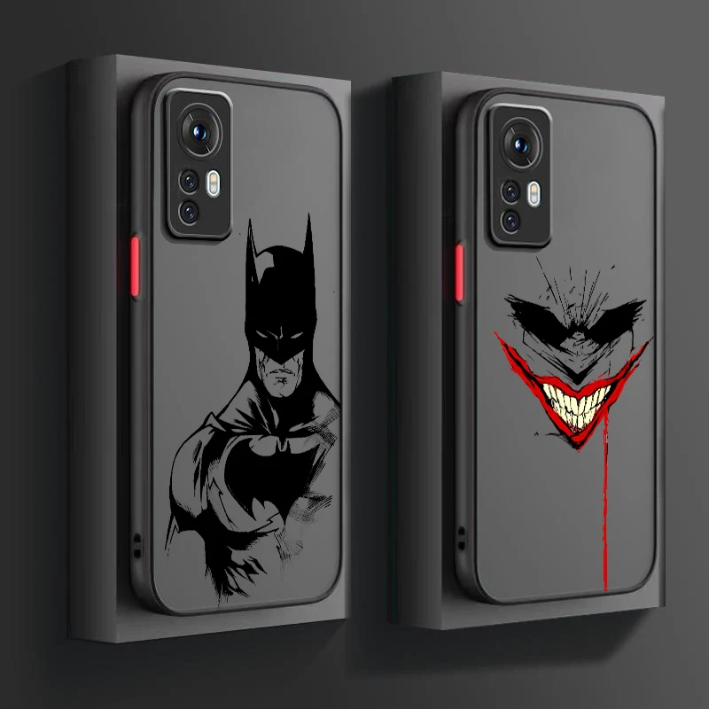 Чехол для телефона J-Jokers Luxury Art B-Batmans Frosted прозрачный Xiaomi Mi 13 12 12T 11T 11 11i 10T 10 9T Pro Lite