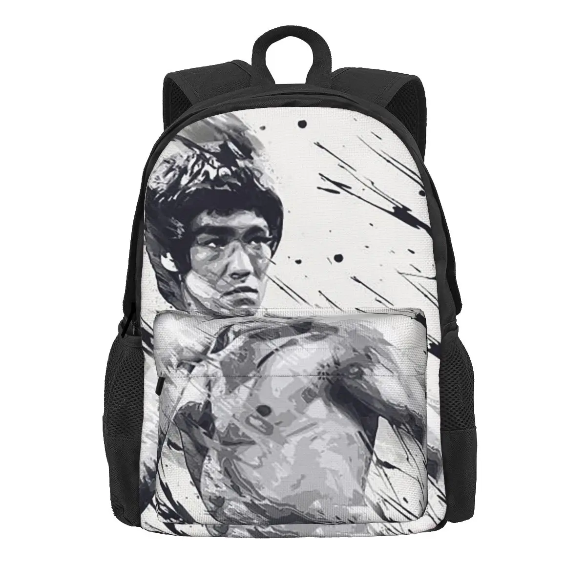

Bruce Lee Women Backpack Casual Student School Bag Dragon Brusli Karate Laptop Backpack Teenage Large Capacity Rucksack