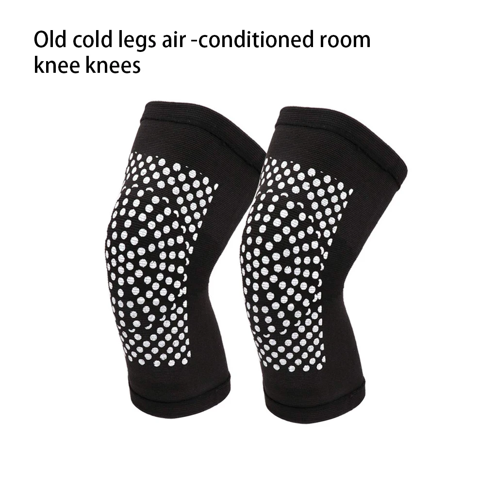 

2PCS Self-Heating Knee Pads Breathable Good Elasticity Knee Protector Portable Lightweight Knees Massager Leg Warmers