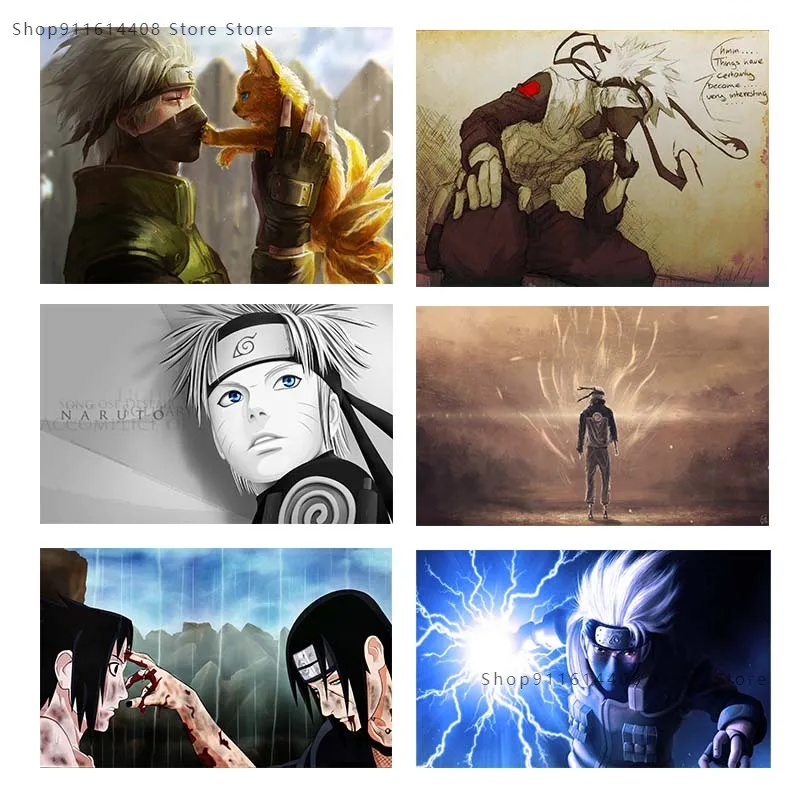 

Bandai DIY 5D классический мультяшный постер Наруто Какаси Саске алмазная живопись Алмазная вышивка мозаика роспись домашний декор