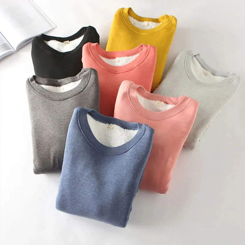 Thermal Underwear for Women Fleece Lined Tops Thick Top Winter Thermal Undershirt Thermo Bottoming Shirt Warm Long Intimates
