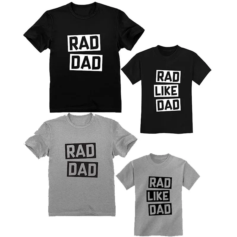 

Rad Like Dad Father and Son Matching Shirts Fathers Day Daddy & Me Outfits (Purchase Separately) Cool Funny Husbands Sons Gifts