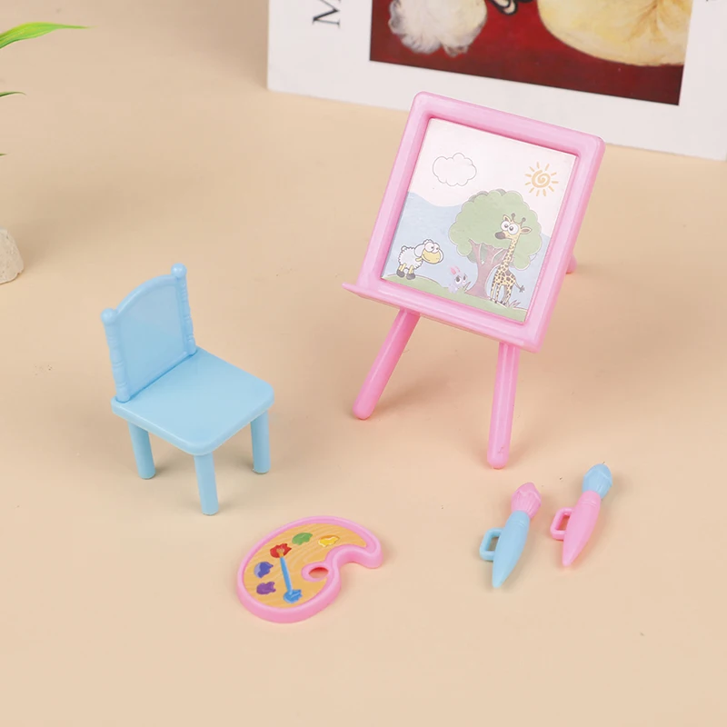 

Doll Accessories School Nursery Blackboard Chair Table Desk Furniture doll house accessories for Simba Toy dolls accessories