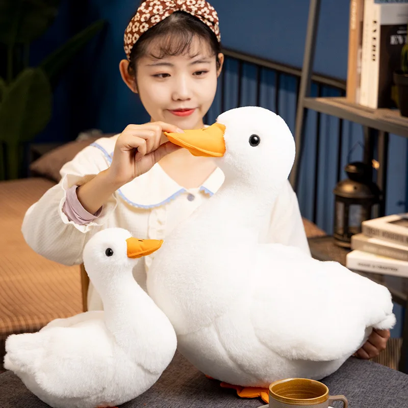 

cute plush white duck toy stuffed simulation duck doll birthday gift