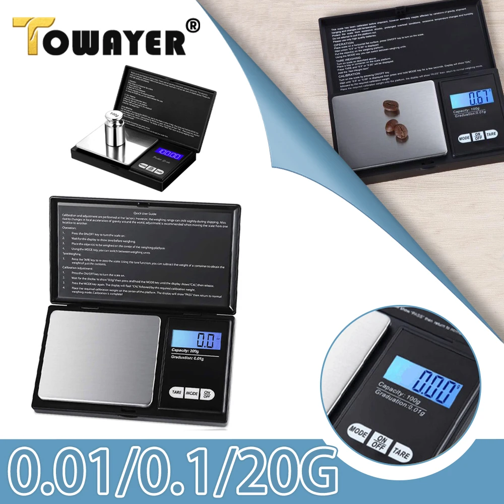 

Электронные весы кухонные мини-весы Jewelry с высокой точностью 0,01/500 г, цифровые карманные весы, весы с измерением в граммах золота