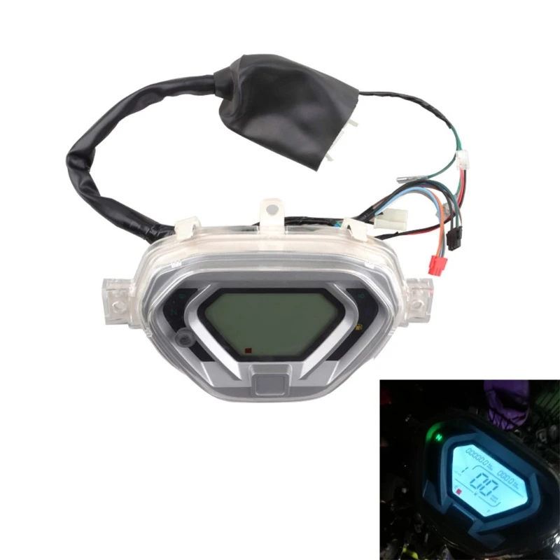 

Motorcycle LCD Digital Meter Odometer Tachometer for EX5 Dream110 Speedometer 7 Colors Backlight Motorbike Accessories