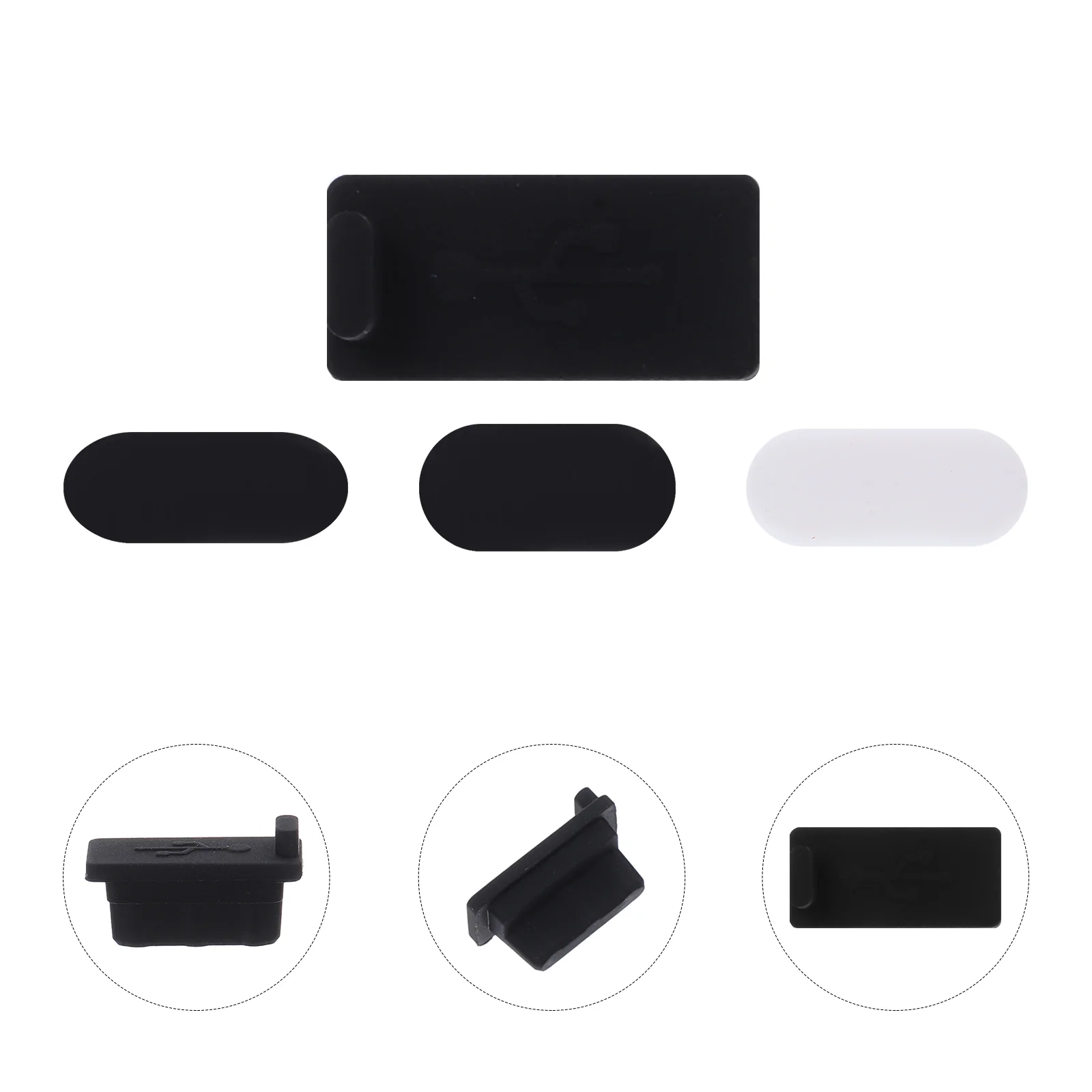 

40 Pcs Mobile Dust Plugs Water Protector Cell Phones Anti-dust USB Cover Charging Port Proof Silica Gel Dustproof