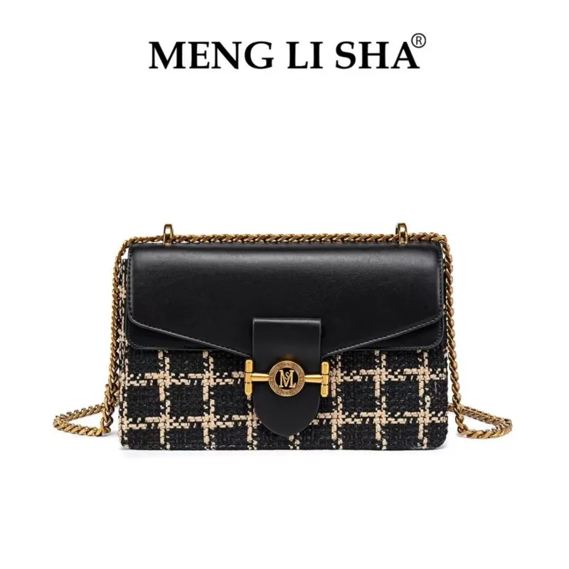 Брендовая женская сумка 2025 года новинка осени и зимы легкая роскошная клетчатая