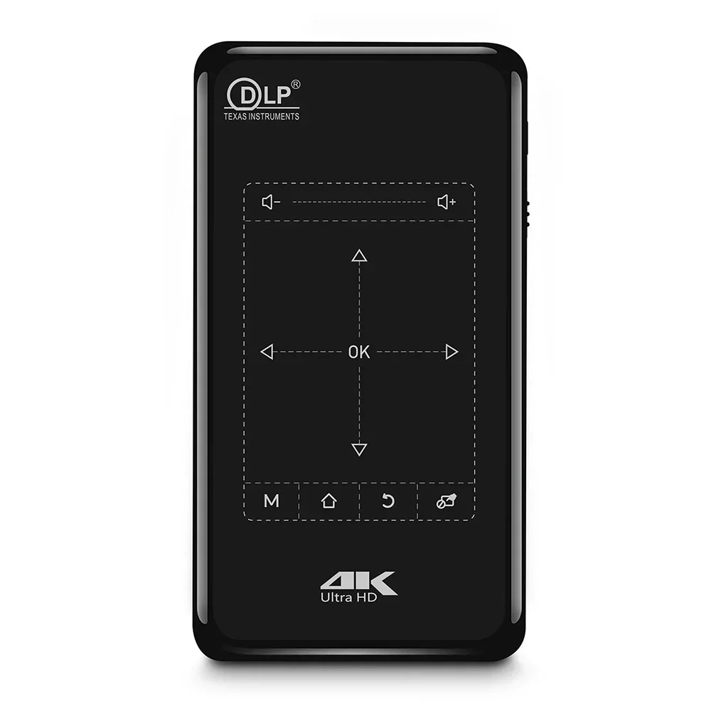 P09-II Портативный DLP мини-карманный проектор Android 9.0 2 ГБ ОЗУ 32 WIFI5 BT4.2 4K HD Beamer Домашний