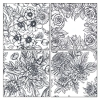full page flowerchrysanthemum clear stamps scrapbooking crafts decorate photo album embossing cards making clear stamps new